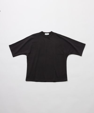 画像1: FOLL       antique washed dolman sleeve tee・faded black