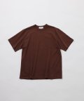 FOLL       antique washed wardrobe basic tee・faded brown
