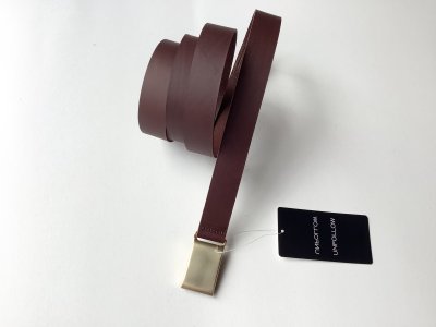 画像2: FOLL       first class basic belt・brown
