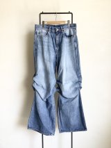 DOUGALL       Washed wide denim  pants・Light Blue  L 