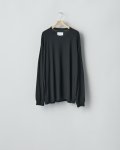 ssstein       FINE WOOL OVERSIZED LONG SLEEVE TEE ・BLACK