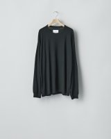 ssstein       FINE WOOL OVERSIZED LONG SLEEVE TEE ・BLACK