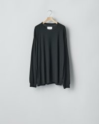 ssstein       FINE WOOL OVERSIZED LONG SLEEVE TEE ・BLACK