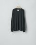 画像1: ssstein       FINE WOOL OVERSIZED LONG SLEEVE TEE ・BLACK (1)