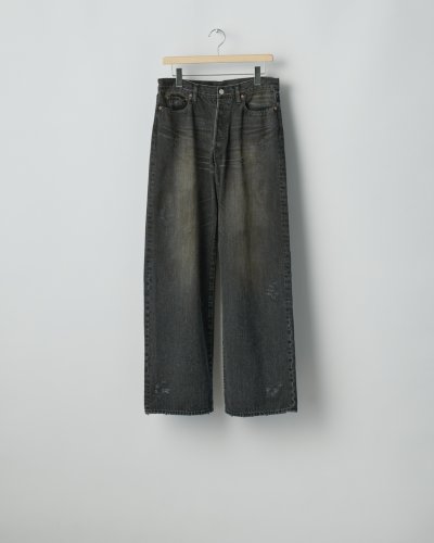 画像1: ssstein         LOOSE DENIM JEANS・BLACK