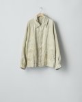 ssstein         HEAVY LINEN HERRINGBONE ZIP JACKET・NATURAL