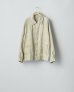 画像1: ssstein         HEAVY LINEN HERRINGBONE ZIP JACKET・NATURAL (1)