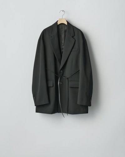 画像1: ssstein         OVERSIZED SINGLE BREASTED LONG JACKET・BLACK