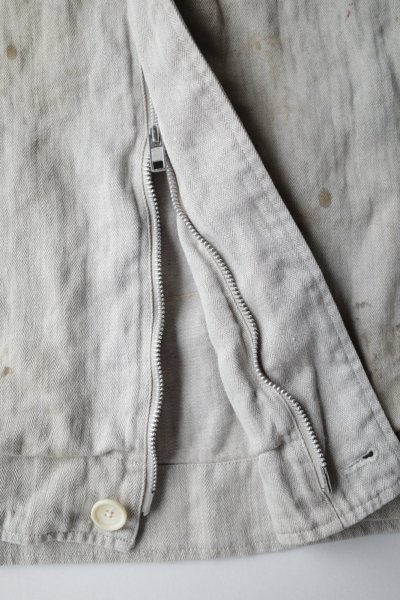 画像8: ssstein         HEAVY LINEN HERRINGBONE ZIP JACKET・NATURAL