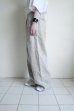画像10: ssstein       HEAVY LINEN HERRINGBONE WIDE EASY TROUSERS・NATURAL