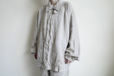 画像13: ssstein         HEAVY LINEN HERRINGBONE ZIP JACKET・NATURAL