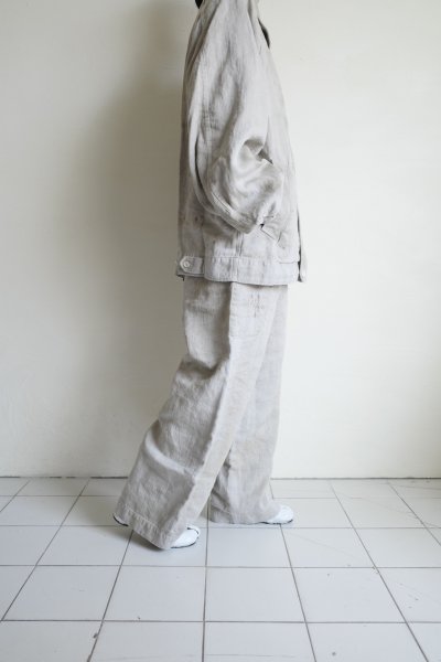 画像15: ssstein         HEAVY LINEN HERRINGBONE ZIP JACKET・NATURAL