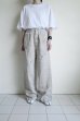 画像12: ssstein       HEAVY LINEN HERRINGBONE WIDE EASY TROUSERS・NATURAL
