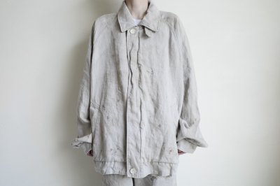 画像10: ssstein         HEAVY LINEN HERRINGBONE ZIP JACKET・NATURAL