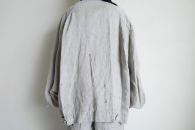 画像12: ssstein         HEAVY LINEN HERRINGBONE ZIP JACKET・NATURAL