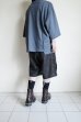 画像12: renewces       "docking print T-sh"・slate blue×black