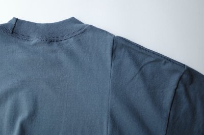 画像5: renewces       "docking print T-sh"・slate blue×black