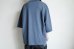 画像8: renewces       "docking print T-sh"・slate blue×black