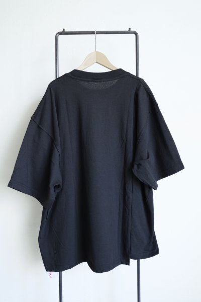 画像2: renewces       "docking embroidery T-sh"・black