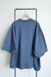 画像2: renewces       "docking print T-sh"・slate blue×black (2)