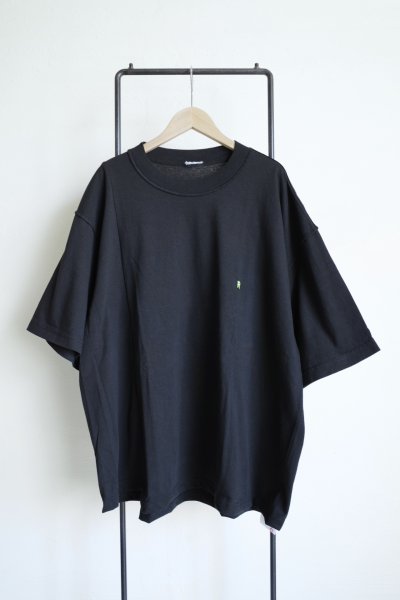 画像1: renewces       "docking embroidery T-sh"・black