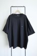 画像1: renewces       "docking embroidery T-sh"・black (1)