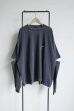 画像1: renewces       "elbow slit L/S T-sh"・shadow×off white (1)