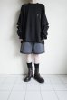 画像9: renewces       "elbow slit L/S T-sh"・black×off white