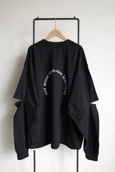 画像2: renewces       "elbow slit L/S T-sh"・black×off white