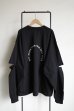 画像2: renewces       "elbow slit L/S T-sh"・black×off white (2)