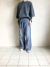 画像14: renewces       "docking print T-sh"・slate blue×black