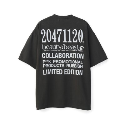 画像2: beauty・beast       20471120 COLLABORATION S/S TEE _3・sumi black