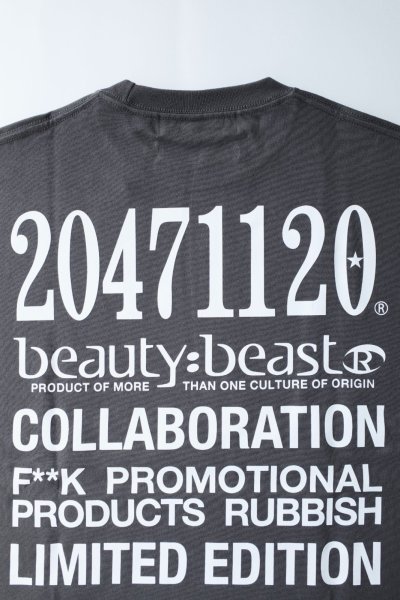 画像6: beauty・beast       20471120 COLLABORATION S/S TEE _3・sumi black