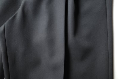 画像2: ssstein       TWO TUCK EASY TROUSERS・BLACK