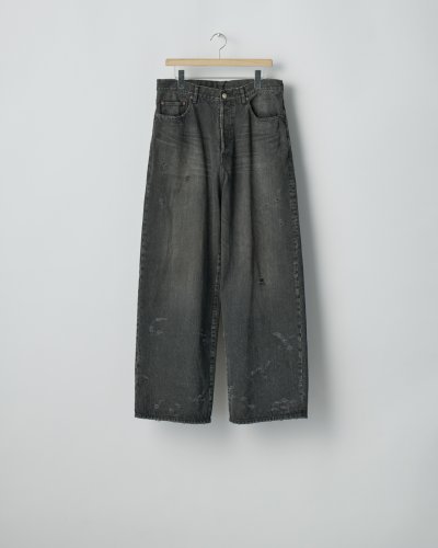 画像1: ssstein        BAGGY DENIM JEANS ・BLACK