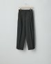画像1: ssstein       TWO TUCK EASY TROUSERS・BLACK (1)