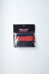 PEEL&LIFT        bicolor towelling wristband リストバンド・ black×red