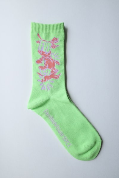 画像4: FlexibleVisual SPCE™       Basic Socks (CAT！)・yellow