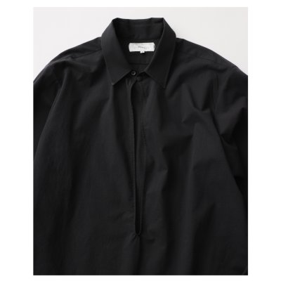画像2: FOLL       cotton wool skipper shirt・black
