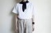 画像4: FOLL       fine wool scarf・navy (4)