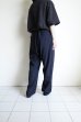 画像14: FOLL       washed wool gaba relax pants・navy