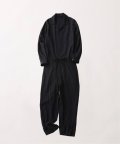 FOLL       washed wool gaba all in one・navy
