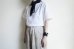 画像5: FOLL       fine wool scarf・navy (5)