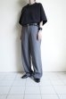 画像9: FOLL       wool poly loose work pants・grey