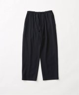 FOLL       washed wool gaba relax pants・navy