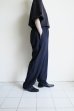 画像13: FOLL       washed wool gaba relax pants・navy