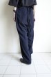 画像10: FOLL       washed wool gaba relax pants・navy
