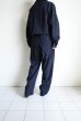 画像11: FOLL       washed wool gaba all in one・navy