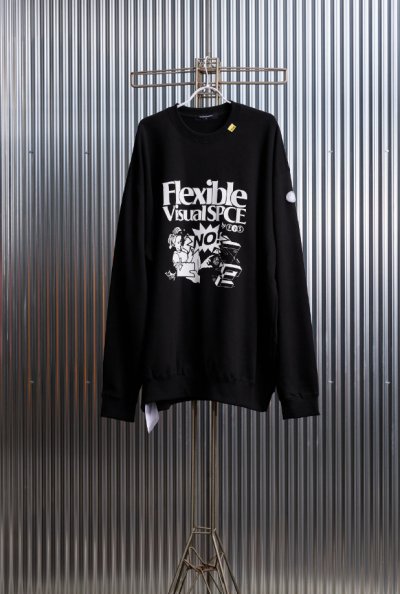画像1: FlexibleVisual SPCE™       FVS Sweatshirt・black