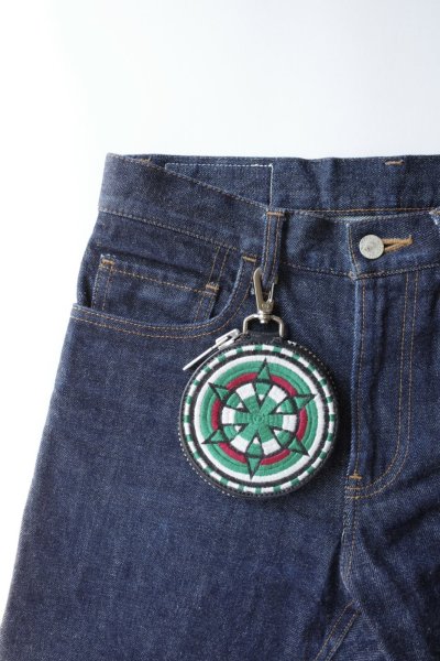 画像8: black means　 "GORENGER"サークルポーチ・ミドリ